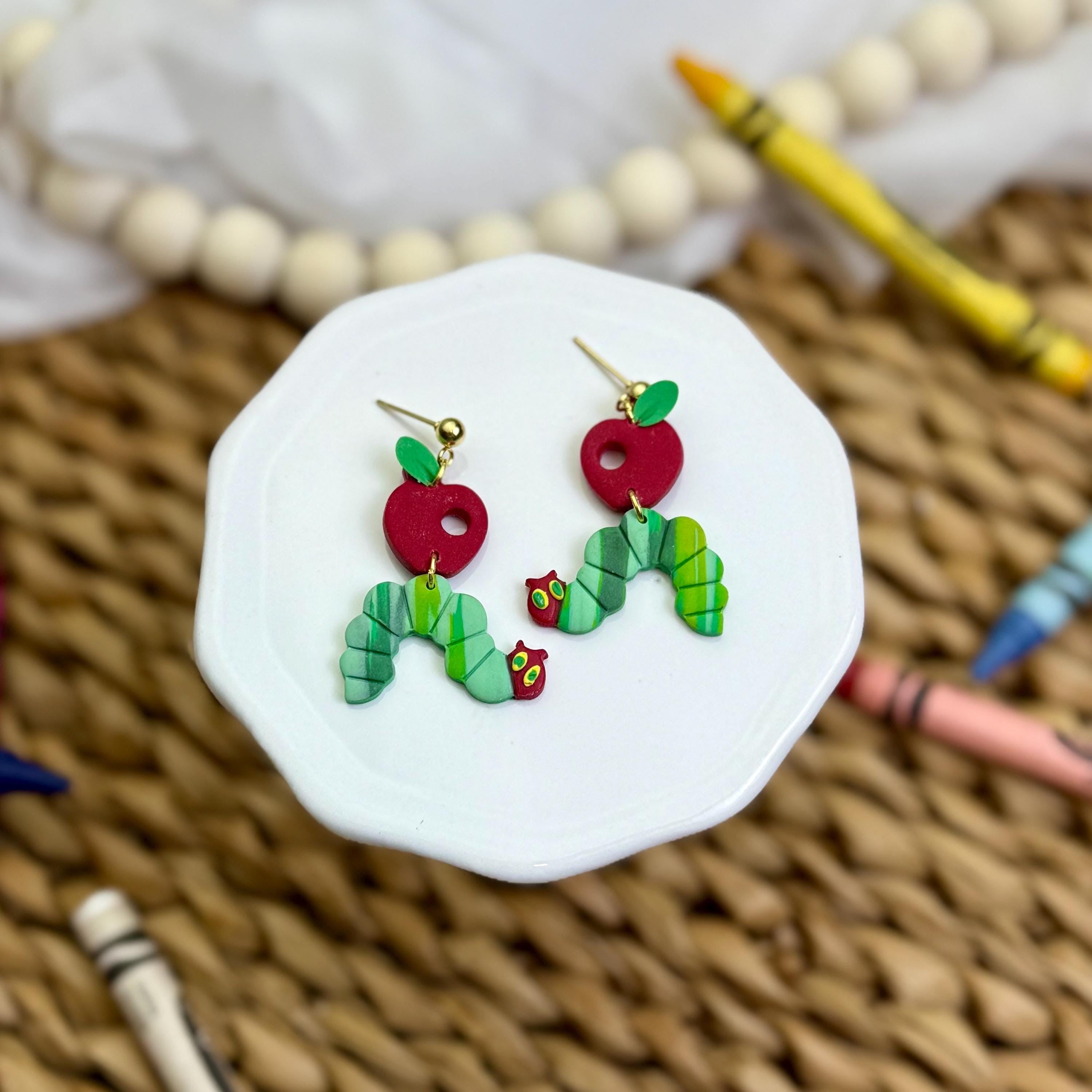 Very Hungry Caterpillar Earrings